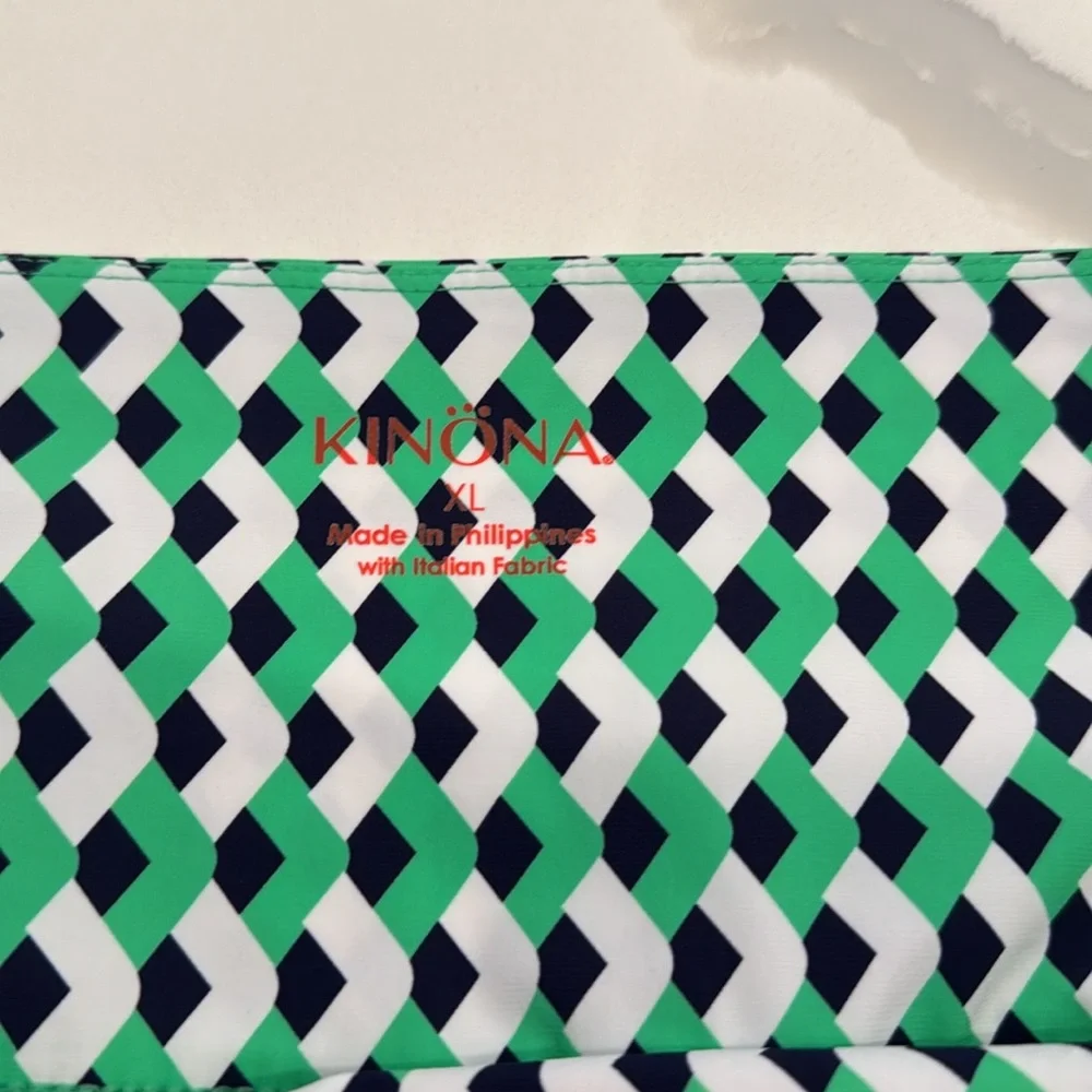 Kinona Green and White Golf Skort for Athletic Wear XL - Picture 2 of 8